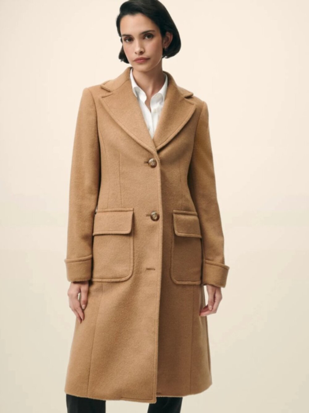 Brooks Brothers '346' Classic Tailored Camel Hair Polo Coat | Size 2
